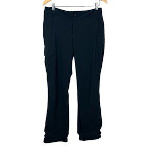 Eddie Bauer Travex‎ Pants Womens 6 Black Fleece Lined Hiking Winter Straight Leg